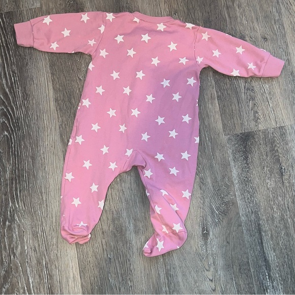 Kissy Love star print zip onesie footie - Picture 6 of 11